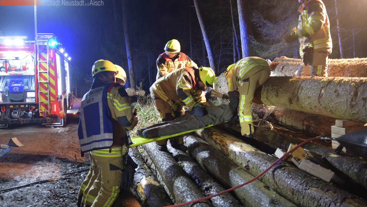 Einsatzübung: Waldunfall