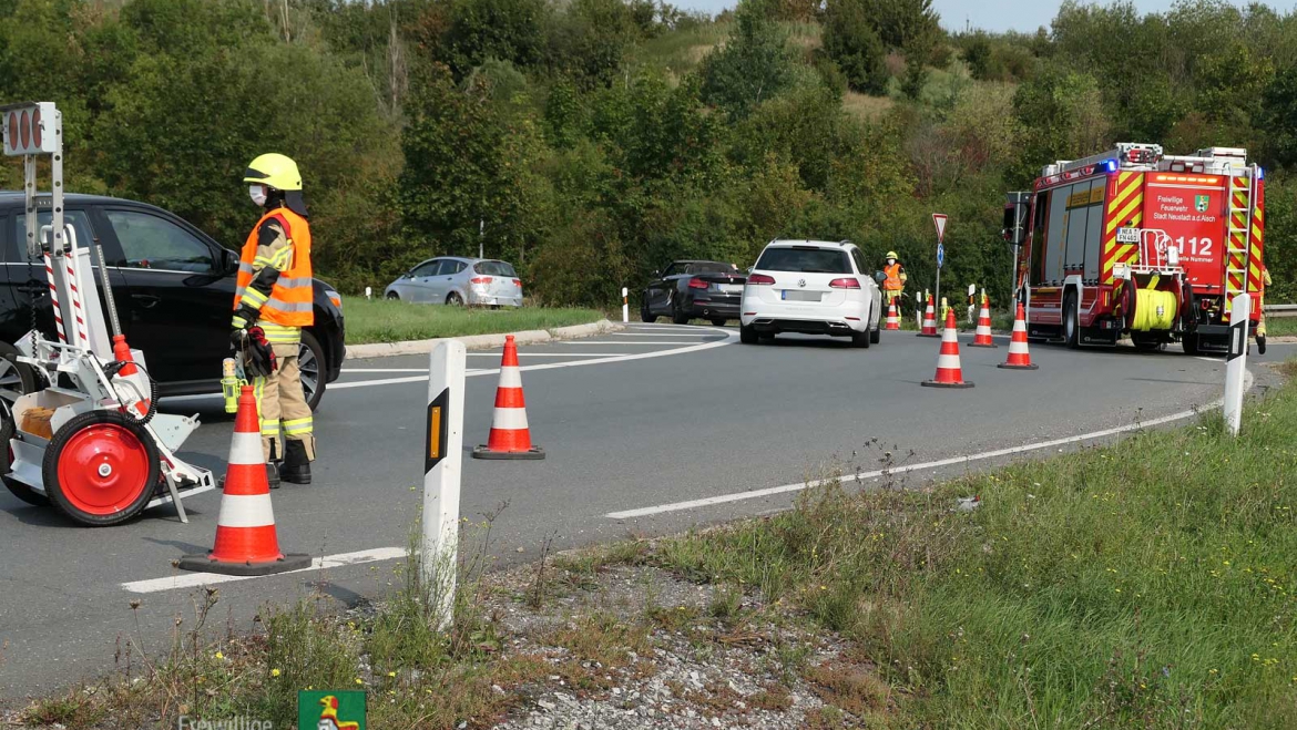 Verkehrsunfall auf der B 8 (12.09.2020, 14:30 Uhr)