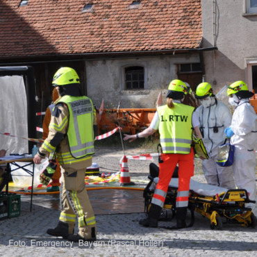 Fachbereich Gefahrgut übt Bio-Gefährdung