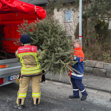 Stets ein Renner: Die Christbaumsammelaktion der Jugendfeuerwehr