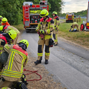 Übungsthema: Wald- und Vegetationsbrandbekämpfung