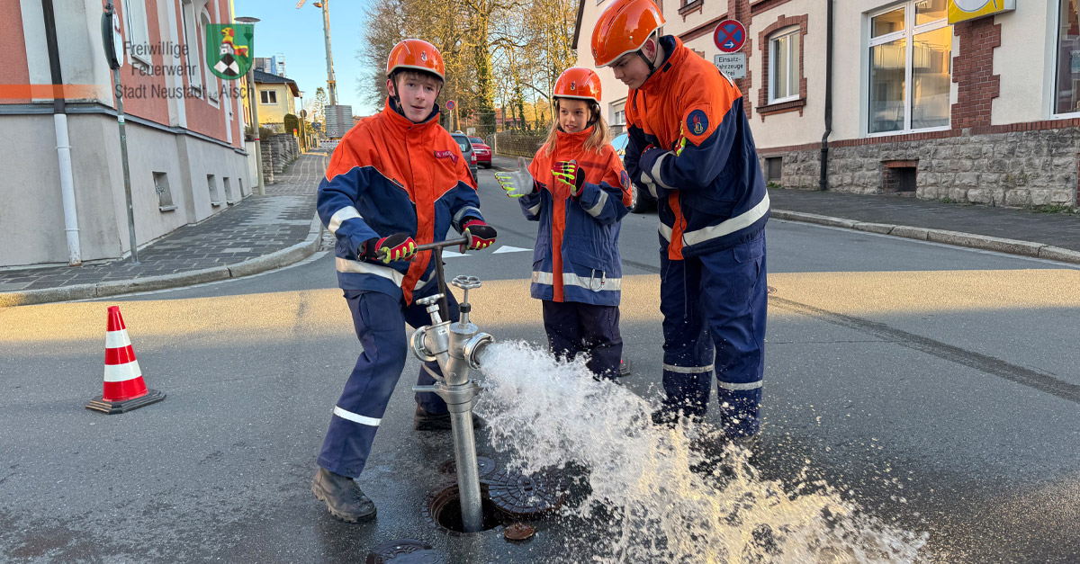 Hydranten und Leinen
