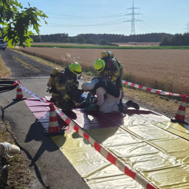 Gefahrgutübung in Schellert