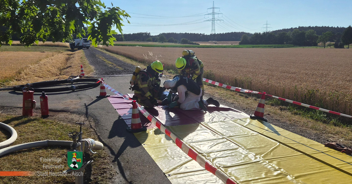 Gefahrgutübung in Schellert