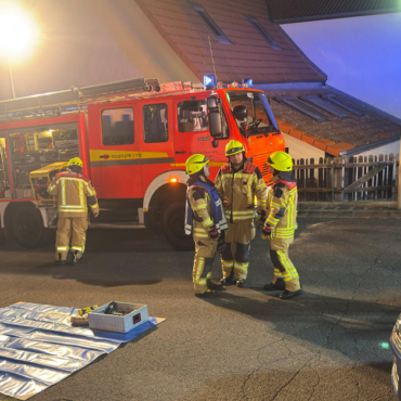2. Zug übt Vorgehensweise bei Verkehrsunfall
