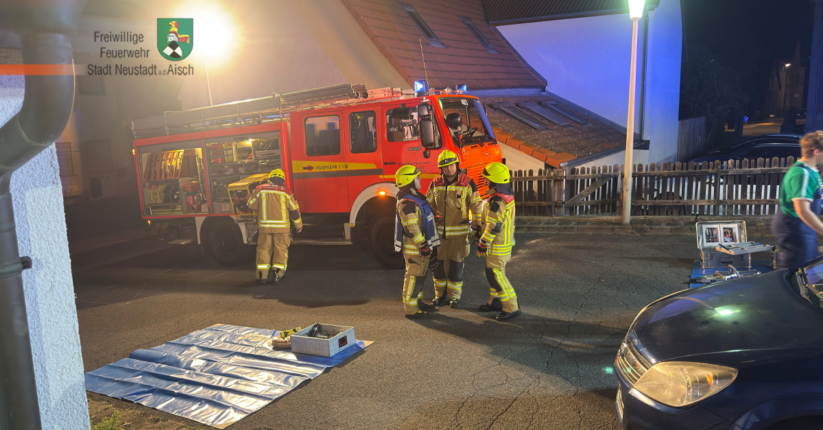 2. Zug übt Vorgehensweise bei Verkehrsunfall